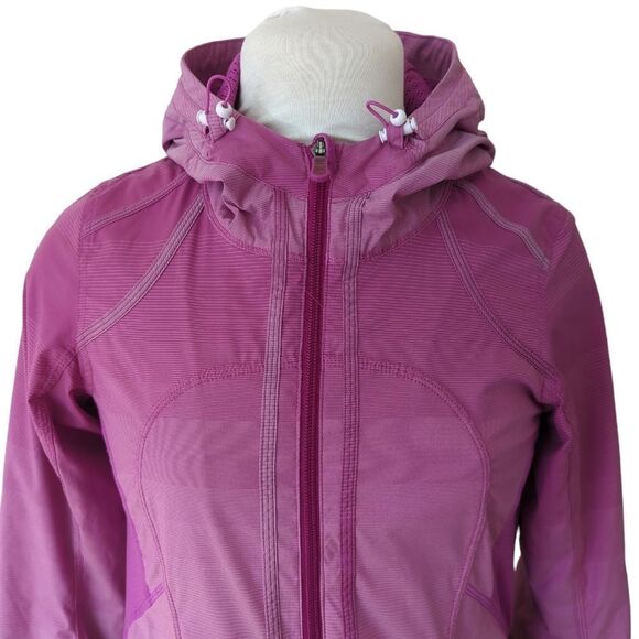 Lululemon Downtime Jacket Violaceous  Gradient Stripe - Picture 4 of 9